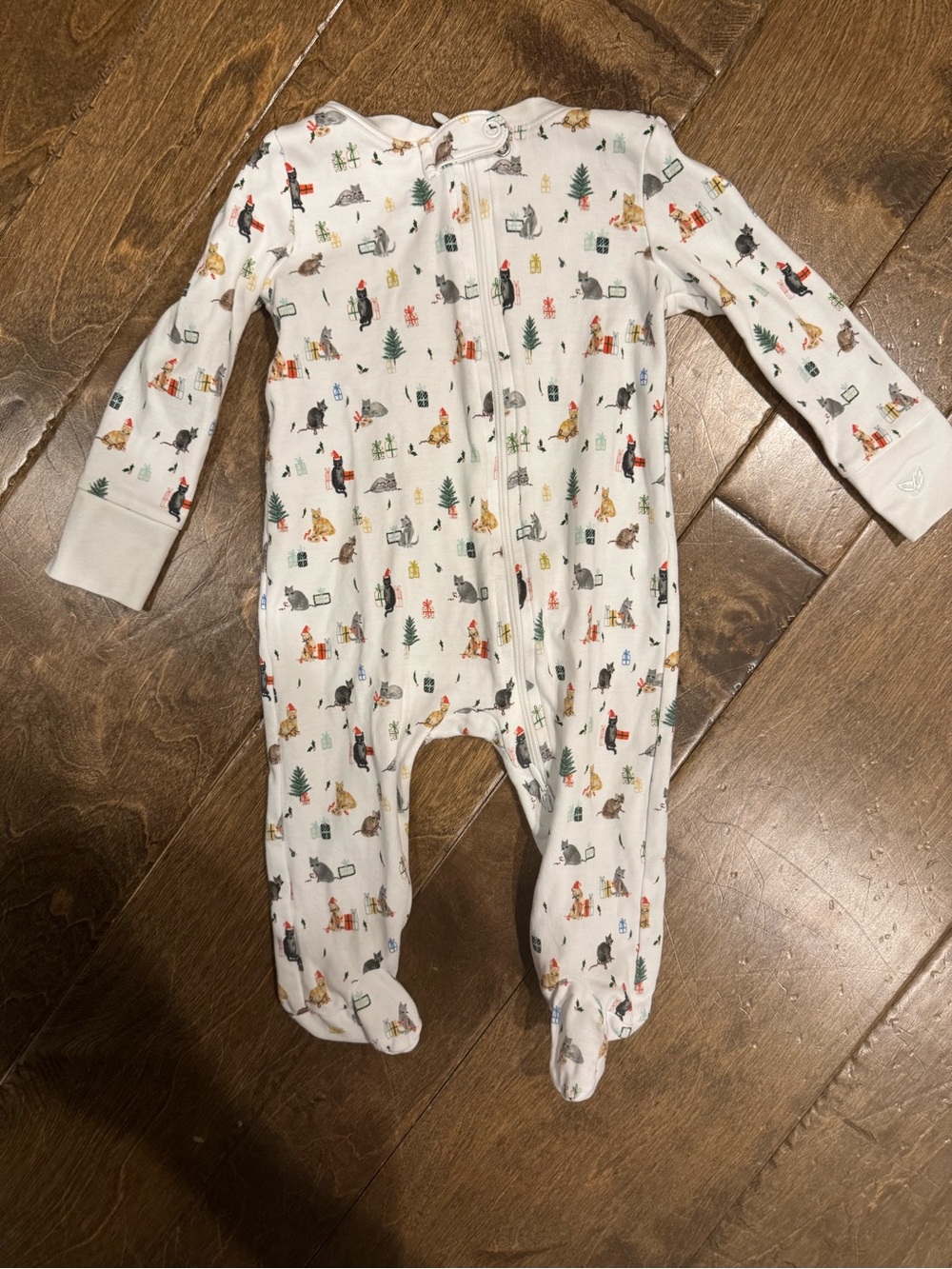 Title: Petite Plume Christmas Cat Footie Pajamas 6â9M